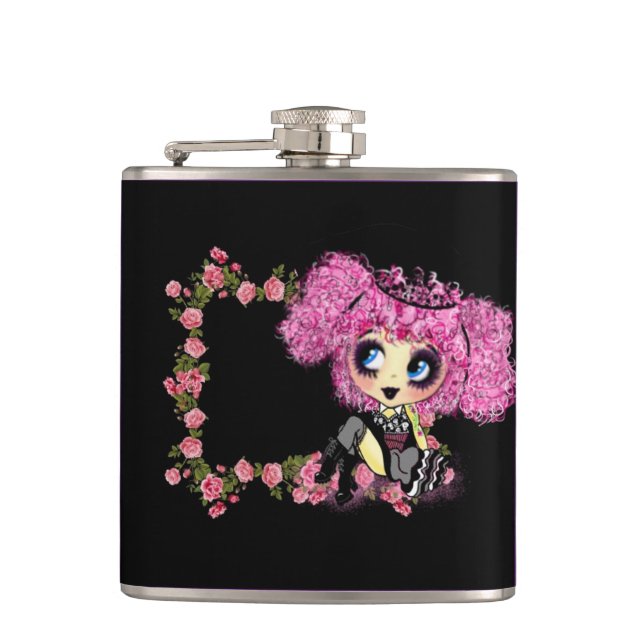Flasques Kawaii Girl PinkyP Punk Lolita si mignonne (Devant)