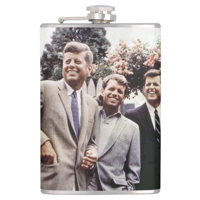 Flasques Kennedy Brothers, président John, Robert & Ted (Devant)