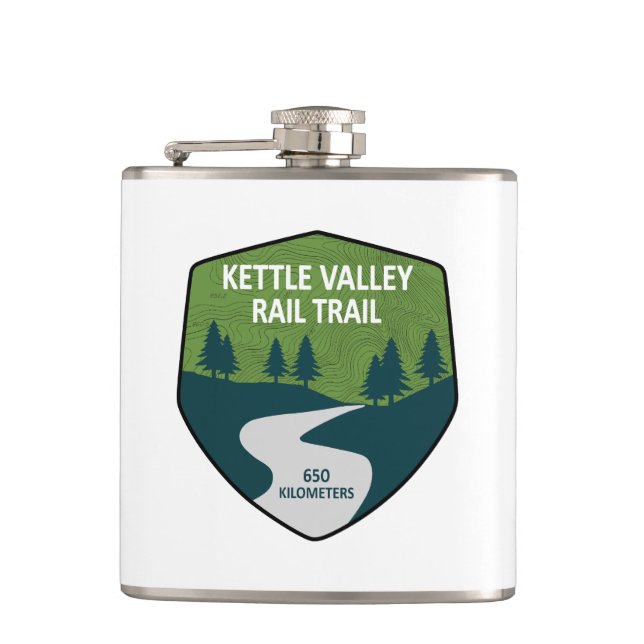 Flasques Kettle Valley Rail Trail Colombie-Britannique (Devant)