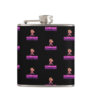 Flasques Korman Productions YouTube Channel Pink Logo Carre