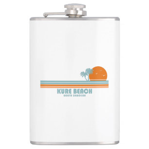Flasques Kure Beach Caroline du Nord Sun Palm Trees