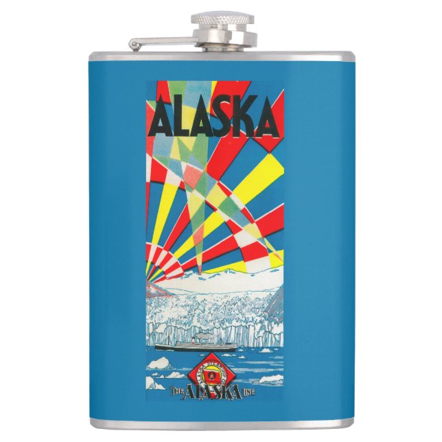 Flasques La ligne affiche de l'Alaska de paquebot (Devant)