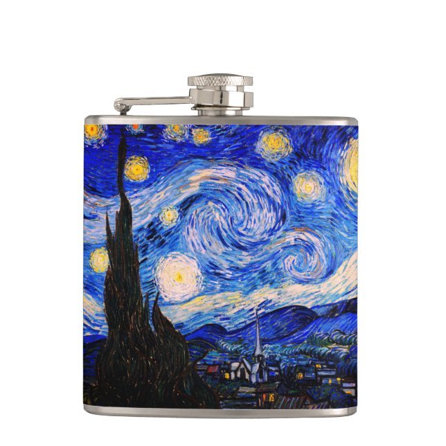 Flasques La Nuit étoilée de Vincent Van Gogh (Devant)