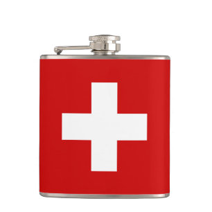 Flasques La qualité du drapeau suisse