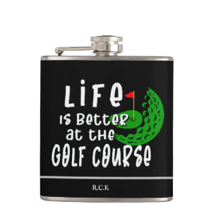 Flasques "La vie est meilleure au Golf" Funny Golf Flask