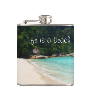 Flasques La vie est une plage