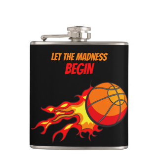 Flasques Laisser la folie commencer, Volant Basketball noir