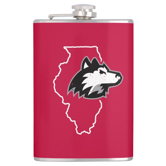 Flasques L'Amour de l'État de NIU Huskies (Devant)