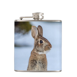Flasques Lapin dans la neige