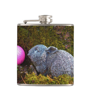 Flasques Lapin gris / lapin et balle de golf rose