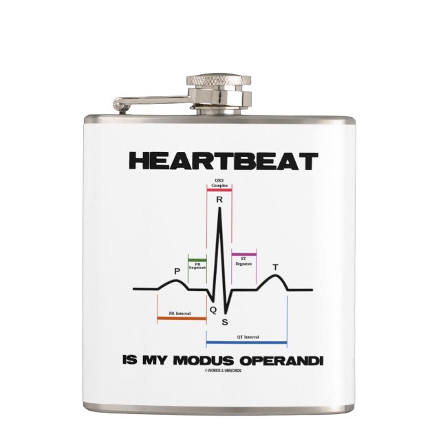 Flasques Le battement de coeur est mon rythme de sinus de (Devant)