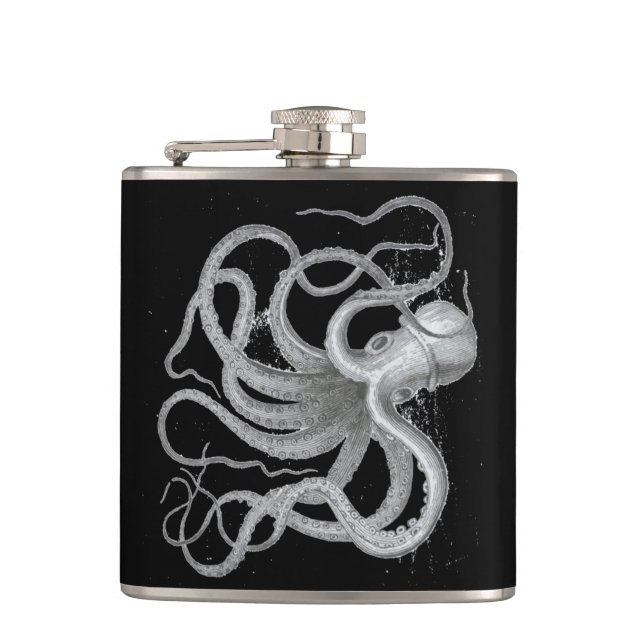 Flasques Le cru nautique de poulpe de steampunk kraken le (Devant)