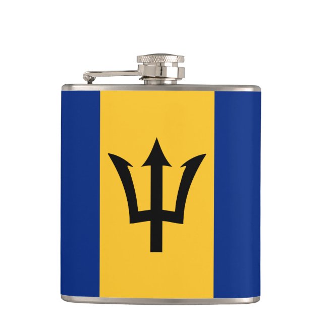 Flasques Le drapeau barbadien motif enveloppé (Devant)