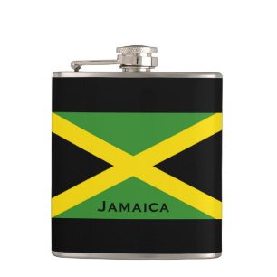 Flasques Le drapeau du monde de la Jamaïque marque le vert
