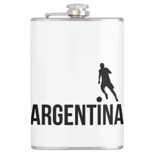 Flasques Le footballeur du drapeau argentin utilise point c
