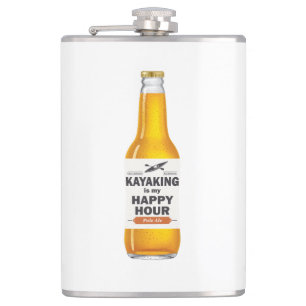 Flasques Le kayak est mon happy hour