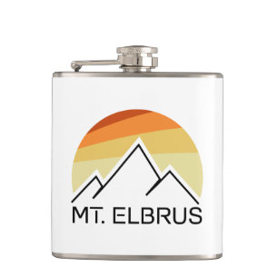 Flasques Le Mont Elbrus Russie Rétro
