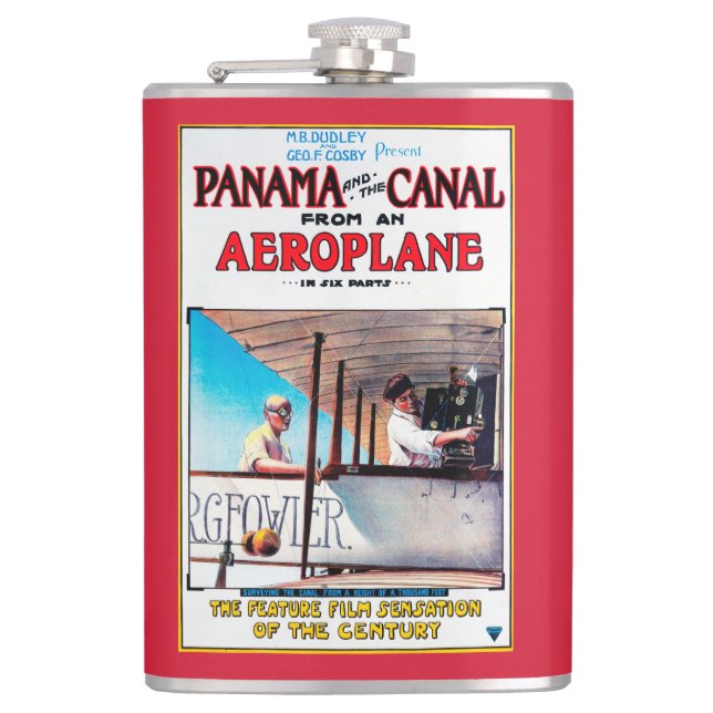 Flasques Le Panama et le courrier de promo de film d'avion (Devant)