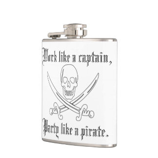 Flasques Le travail comme un capitaine, partie aiment un