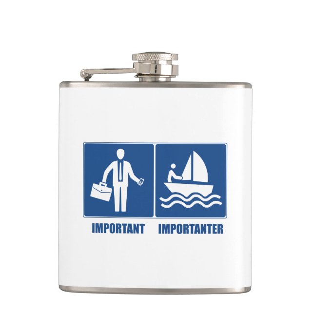 Flasques Le Travail Est Important, La Voile Est Importante (Devant)