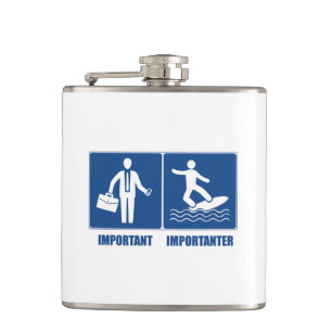 Flasques Le Travail Est Important, Le Surf Est Important