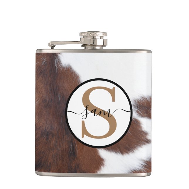 Flasques Lecteur Flash Monogramme blanc Brown (Devant)
