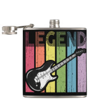 Légende de la guitare électrique Typographie déten