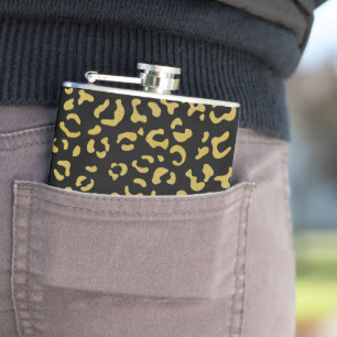 Flasques Leopard d'or, Parties scintillant d'or, Motif de l