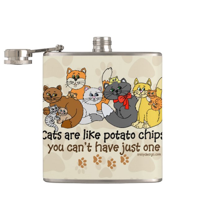 Flasques Les chats sont comme des pommes chips (Ouvert)
