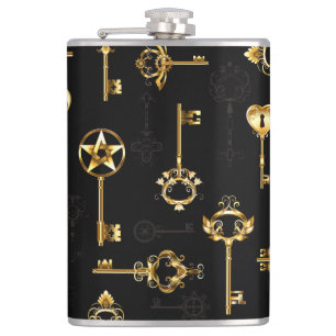 Flasques Les Patters de Seamless avec Golden Keys