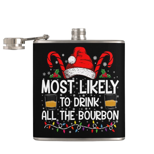 Flasques Les Plus Susceptibles De Boire Tout Le Noël Bourbo (Ouvert)