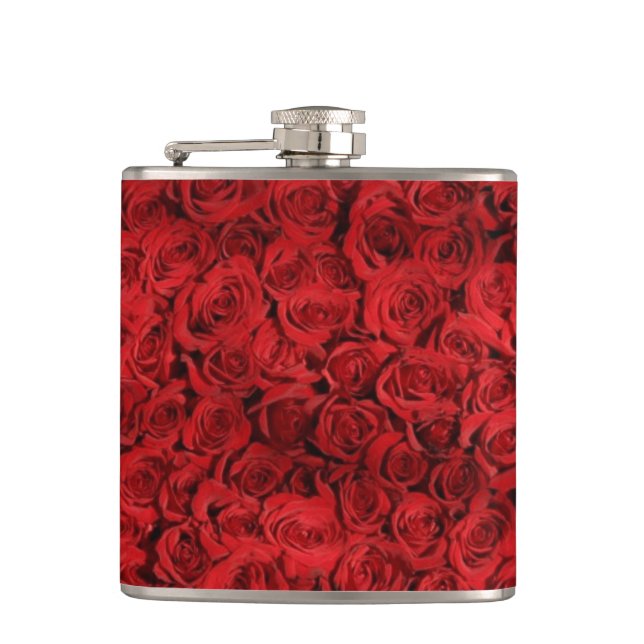Flasques Les roses rouges s'écrasent (Devant)