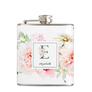 Flasques LETTRE BOUTEILLE FROIDE E MONogramme