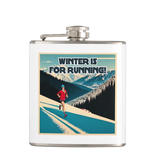 Flasques L'Hiver Est Pour La Course (Devant)