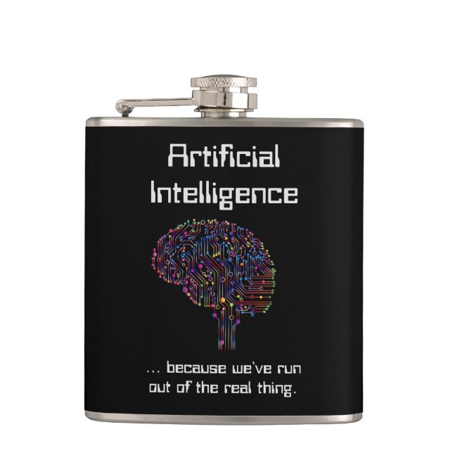 Flasques L'intelligence artificielle contre la réalité (Devant)