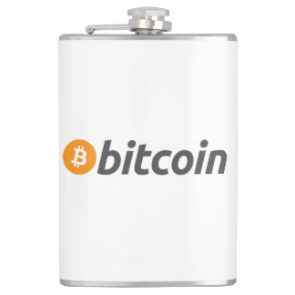 Flasques Logo Bitcoin grand avec symbole Bitcoin orange