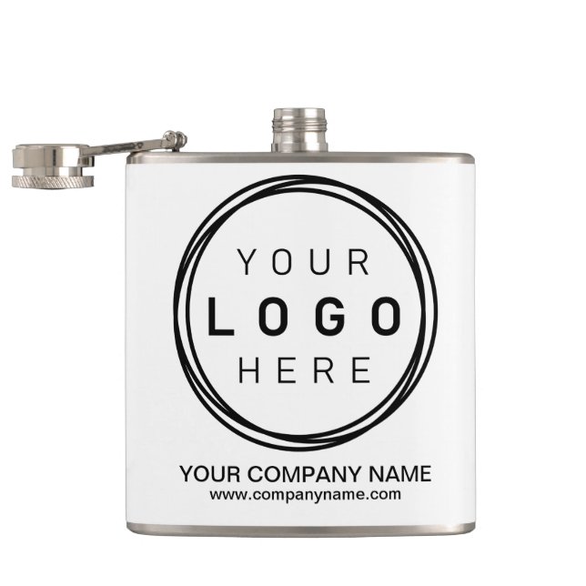 Flasques Logo d'entreprise personnalisé (Ouvert)
