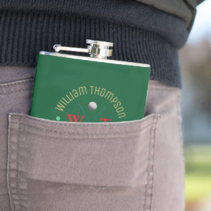 Flasques Logo Monogramme pour un joueur de golf Green
