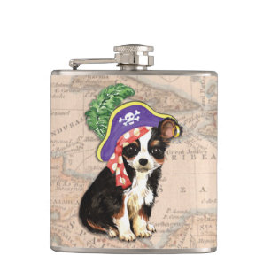 Flasques Long manteau Chihuahua Pirate