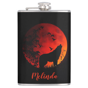 Flasques Loup et lune