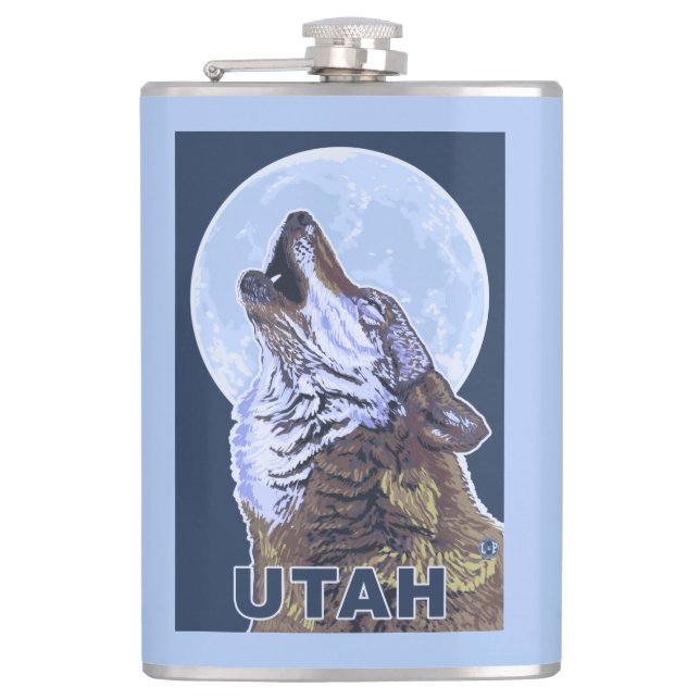 Flasques Loup gris HowlingUtah (Devant)