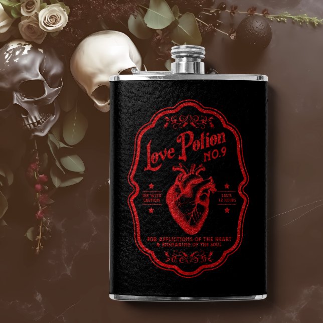 Flasques Love Potion No 9 Parties scintillant rouge (Créateur téléchargé)