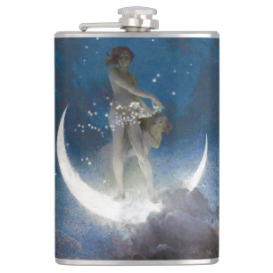 Flasques Luna Goddess at Night Scattering Stars