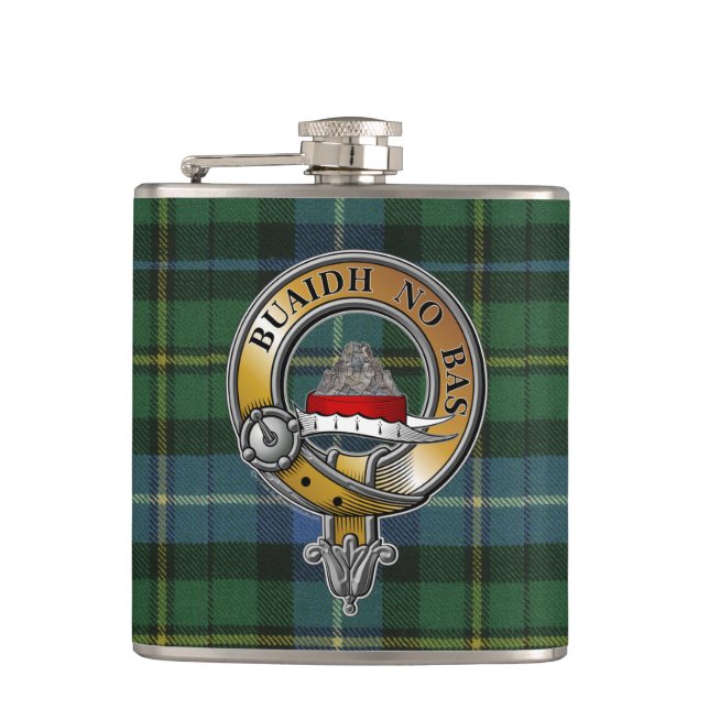 Flasques MacNeil-Barra Tartan & Badge (Devant)