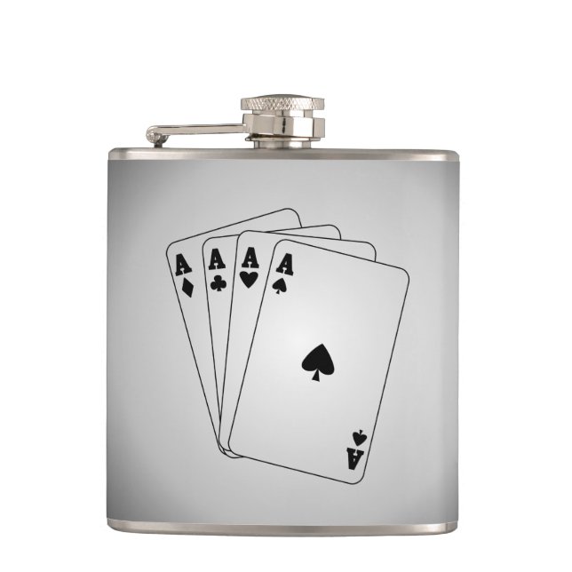 Flasques Main de poker As (Devant)