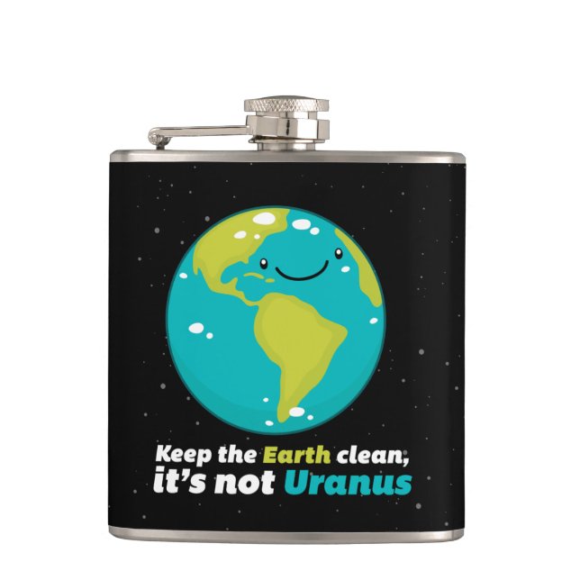 Flasques Maintenez la terre propre (Devant)