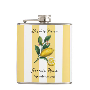 Flasques Mariage Citron Orange Méditerranéen Italien