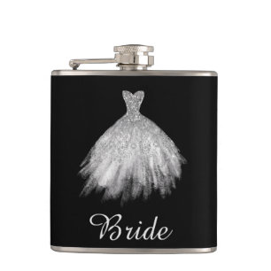 Flasques *~* Mariage de Parties scintillant blanche Gown