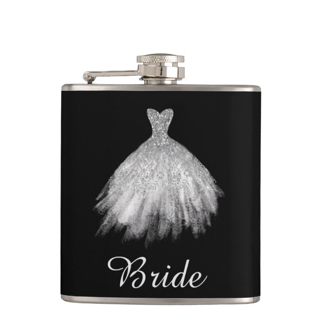 Flasques *~* Mariage de Parties scintillant blanche Gown (Devant)