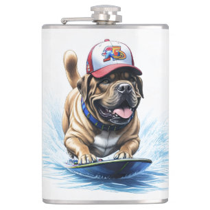 Flasques Mastiff Dogue anglais planche de surf vacances